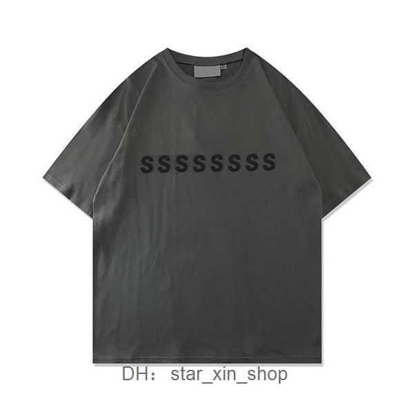 

designer shirts essent t shirt street casual tshirt loose men women summer shorts essen chest print tees t-shirts essentialclothing 3 mdfa, White;black