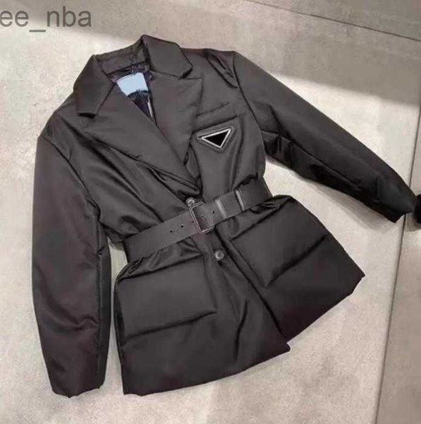 

winter jackets designer jacket for women down parkas with letters budge sequins fashion coats adjustable waist streetwear, Black