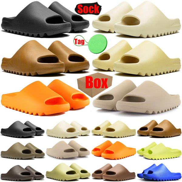

with box designer sandal slipper sliders for men women sandals slide pantoufle onyx mules mens womens slides slippers trainers flip flops sa, Black