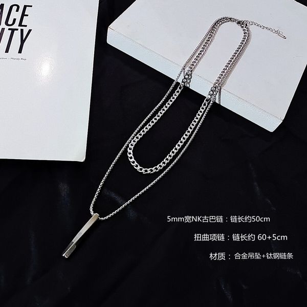 

designer necklace spiral geometric necklace pendant necklace made of titanium steel, Silver