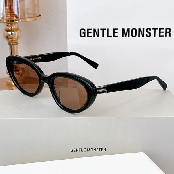 

designer gentle monster sunglasses palette series luxury sheet frame uv resistant driving glasses for men and women, White;black