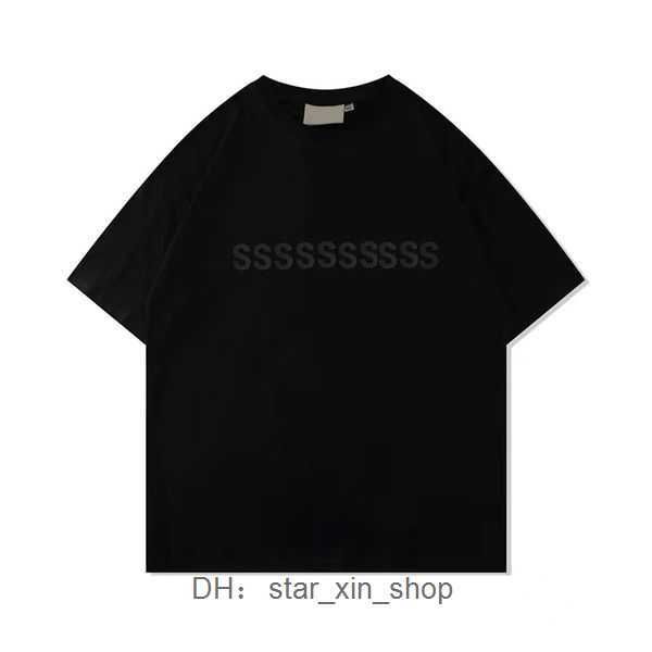 

designer shirts essent t shirt street casual tshirt loose men women summer shorts essen chest print tees t-shirts essentialclothing 4 8z1z, White;black