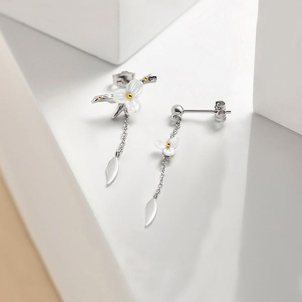 

necklaces haya studio summer flower jewelry sets 925 sterling silver natural shell ring earring sets for original design women jewelry