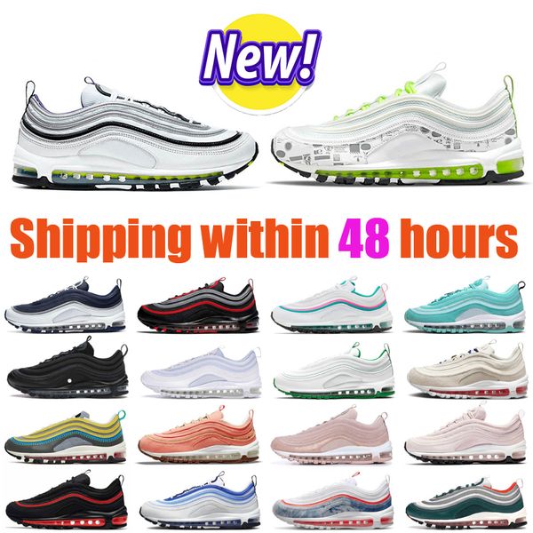

men women 97 97s running shoes mens sneakers mschf jesus triple white black sean wotherspoon undefeated bred outdoor sports eur 36-45