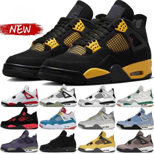 

2023 basketball jumpman 4 4s shoes low sneakers womens platform shoes air black cat 4s retros military black pine green j4 mens womens sport