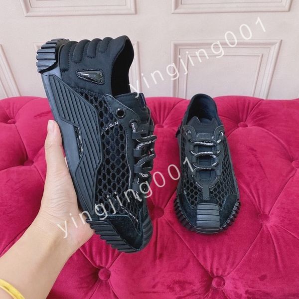 

2023 new luxury quality casual shoes classic dad shoes fashion atmosphere outdoor street letters designer brand casual sneakers pure black w