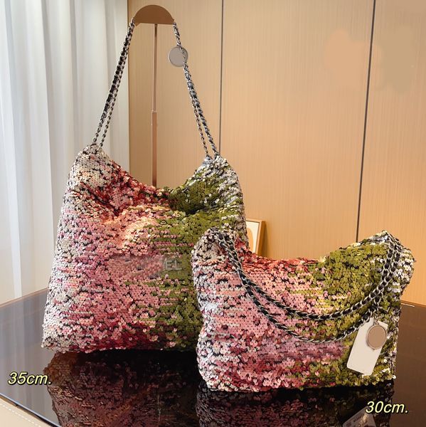 

10a sequins shopping chain bags totes crossbody luxury designer brand bags fashion shoulder handbags hobo women letter purse phone wallet me