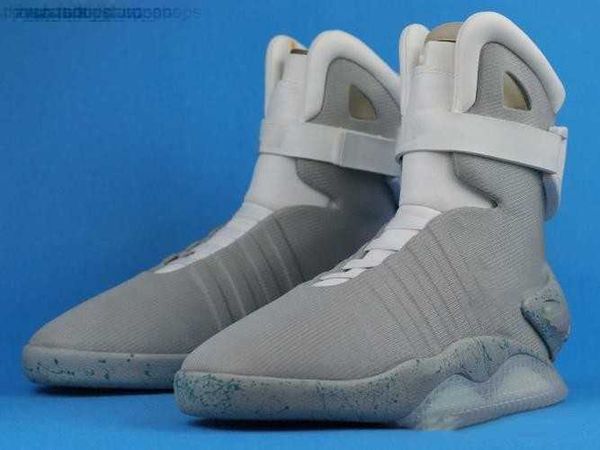 

2022 release authentic air mag back to the future fashion sneakers men women sports shoes led lighting outdoor trainers with box new 1uk 6-1, Black