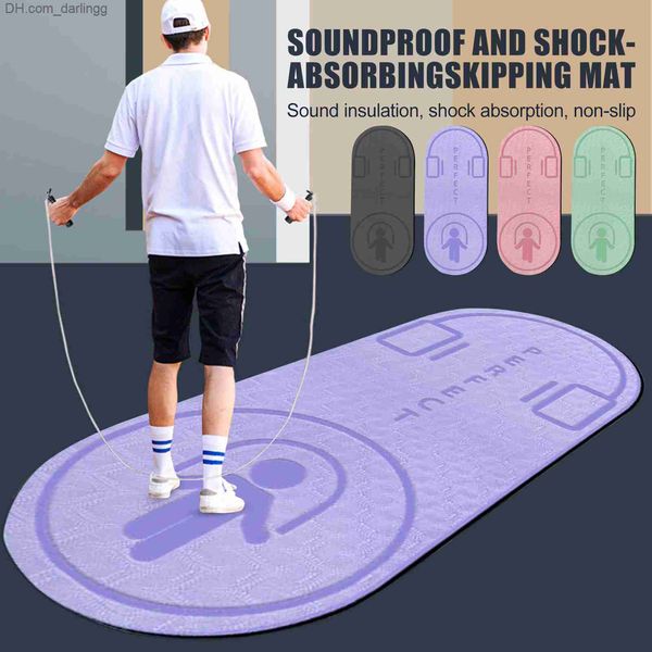 

non-slip mat tpe yoga mat jump rope skipping floor workouts for sports pads silent yoga pad textured thick 6mm high density 2023 q230826