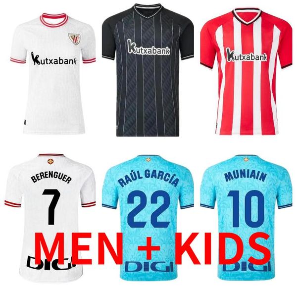 

23 24 club soccer jerseys berenguer 2023 2024 muniain athletic bilbao williams football shirt raul garcia villalibre camiseta sancet third g, Black;yellow
