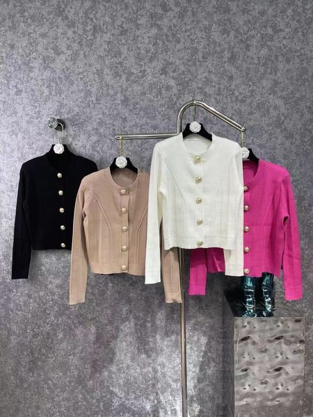 

women's sweaters luxury woman cropped cardigan fashion women sweaters elegant button long-sleeved knitted cardigans sweater female jack, White;black