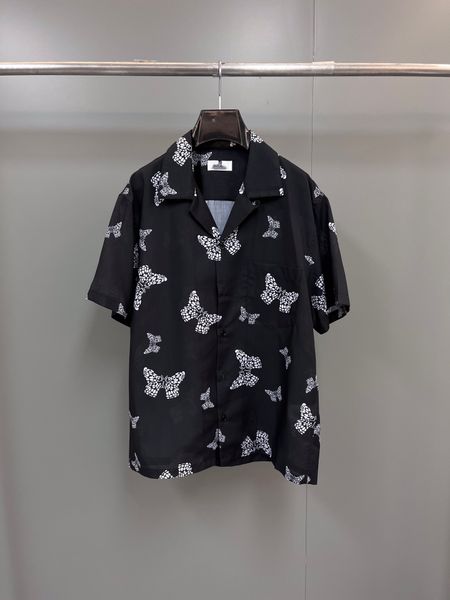 

2023 fall arrival mens designer luxury shirts ~ us size shirts ~ quality mens designer button short sleeve shirts, White;black
