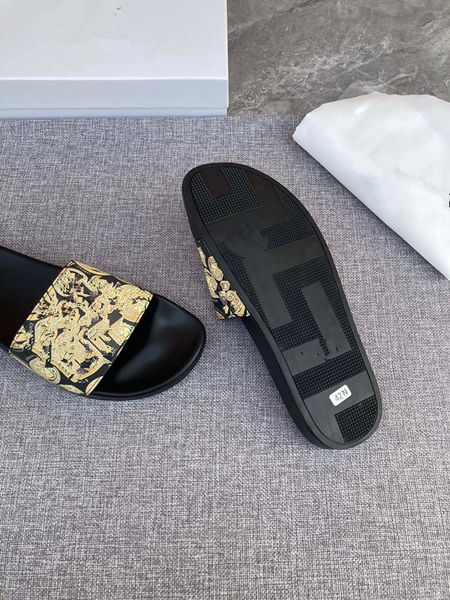 

2023 luxury miller metallic snake women sandals for women leather designer embossed slides black 0825