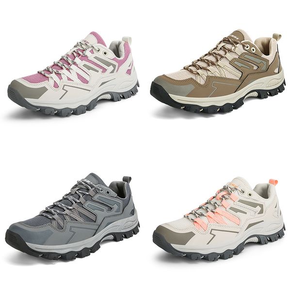 

running shoes mesh non-slip men woman gray purple pink brown trainers outdoor couple sneakers
