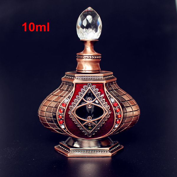

perfume bottle 1pc 10ml vintage metal perfume bottle retro arab style essential oil bottle antiqued alloy wedding craft gift 230826