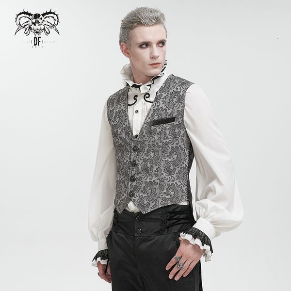 

men's vests steel lord steampunk men victorian vest gentleman show magic men's 230826, Black;white