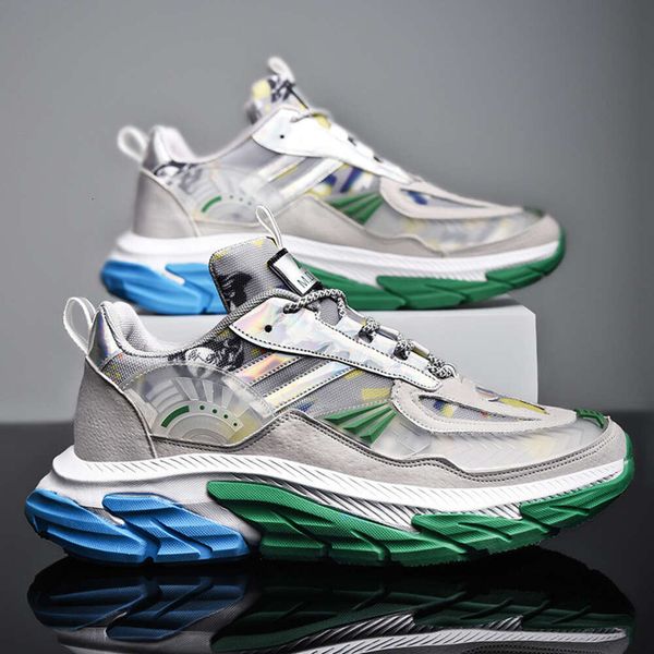 

reflective youth sports trainers casual sneakers trendy men's outdoor running shoes