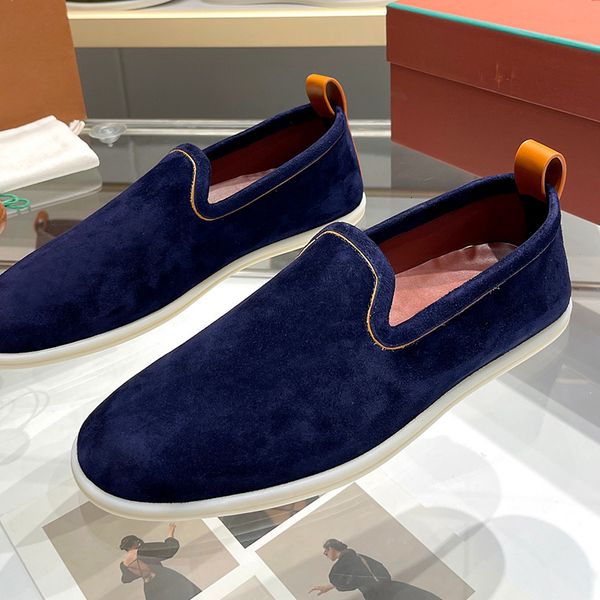 

dress shoes quality lp 2023 spring summer cashmere flat smooth cover british style men's casual comfortable loafers man size 3845 23082, Black