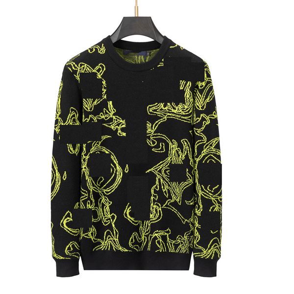 

designer sweaters winter europe stylist jumper women and retro classic luxury warm sweatshirt men arm letter embroidery round neck comfortab, White;black