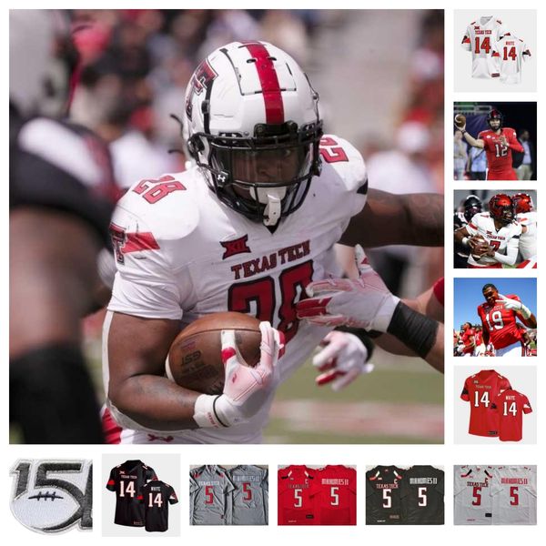 

texas tech red raiders football jersey 24 anquan willis 23 landon hullaby 2 jalon peoples 90 ansel nedore 0 cam'ron valdez 22 bryson do, Black