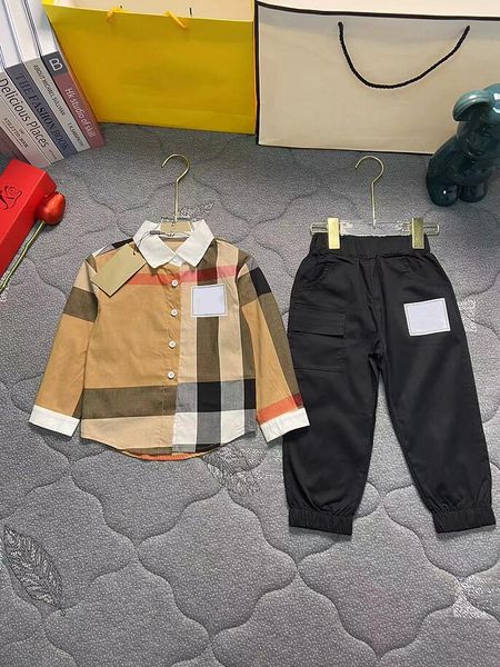 

Baby Boys Brand Outfits Spring Autumn Kids Long Sleeve Shirt+pants 2pcs Sets Children Suit Boy Clothing Set, As picture
