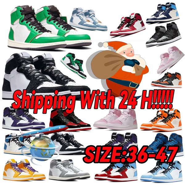 

2023 jumpmen 1 1s basketball shoes for men women og sneakers white dark mocha university blue chicago grey sneaker trainers trainer outdoor