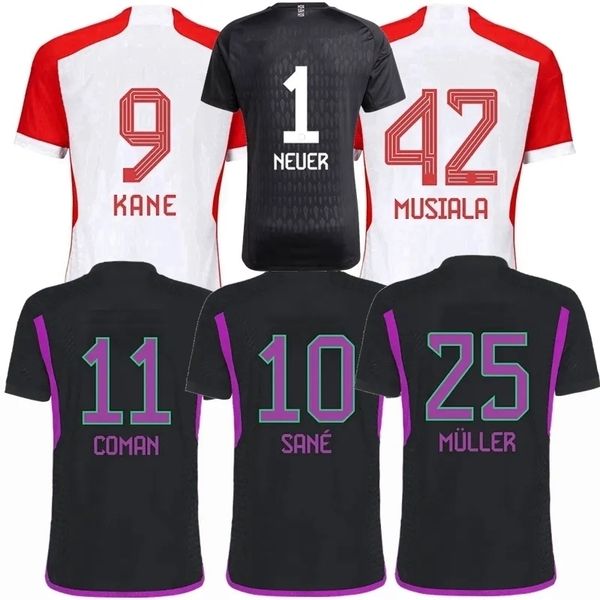 

bayern munich 22 23 24 soccer jersey 9 harry kane 2 dayot upamecano 3 kim min-jae 27 konrad laimer 43 tom hulsmann 41 frans kratzig home awa, Black;yellow