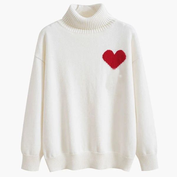 

sweater men designer sweater woman sweaters pullover knit high collar jacquard fashion letter black long sleeve clothes pullover oversized w, White;black
