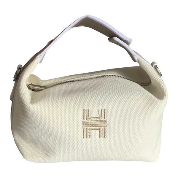 

clearance purse new canvas lunch box bag women's fashion bow knot portable bento bag walking dog bag wide shoulder strap bags