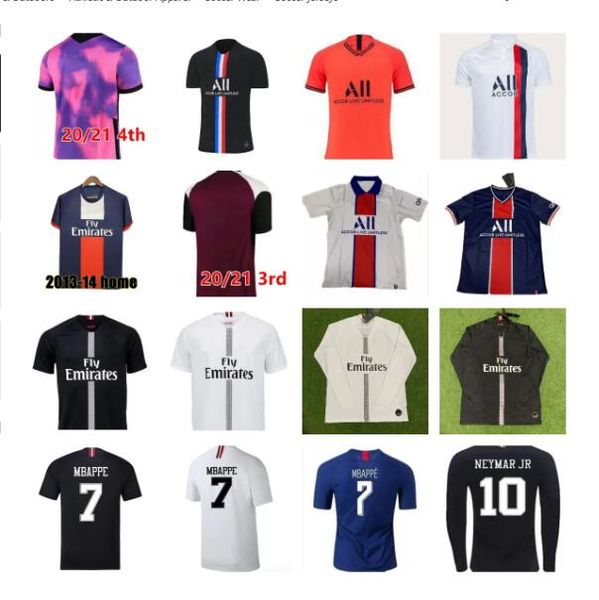 

retro classic 18 19 20 2021 soccer jerseys verratti di maria lavezzi draxler cavani kimpembe mbappe t.silva alves matuidi lucas football shi, Black;yellow