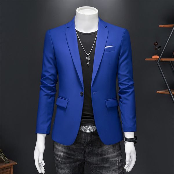 

men's suits blazers 15 color fashion mens suit jacket slim fit solid casual business formal office wedding 230826, White;black