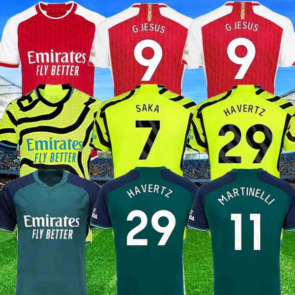 

2023 2024 g.jesus soccer jerseys rice smith rowe saka j.timber martinelli tierney men kids kit odegaard sambi fabio vieira saliba havertz fo, Black;yellow