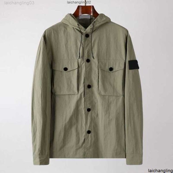 

men's jackets autumn spring new style three color stone brand designer coat fashion trendy is land men sports outerwear clothing casual, Black