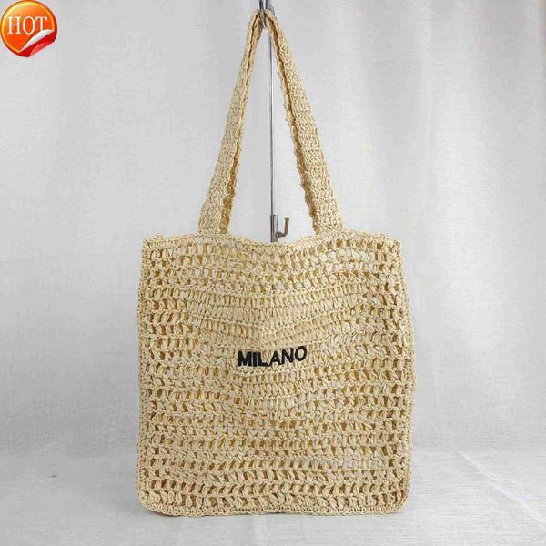 

summer beach shoulder bag straw bags casual rattan women handbags wicker woven female totes large capacity lady travel purse handbagbest
