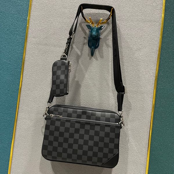 

fashion 3pcs/set embossed designer crossbody bag men chain bag designer