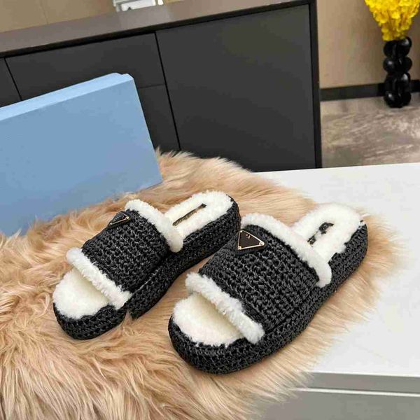 

womens trough winter sandals quilted prad platform slippers flats flats sandals ankle strap sdgsdg, Black