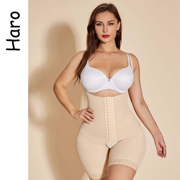

women's shapers firm full body shaper open file under bust corset firm bodysuit waist trainer originales fajas shapewear reductive gird, Black;white