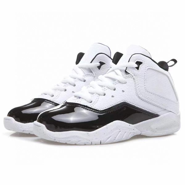 

jumpmans 12.5 mid kids basketball shoes designer concord whte black boys girls outdoor sports sneakers size 25-35