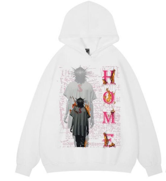 

men hoodie streetwear hip hop graphic print hooded sweatshirt pullover 2023 men fashion hoodies, Black
