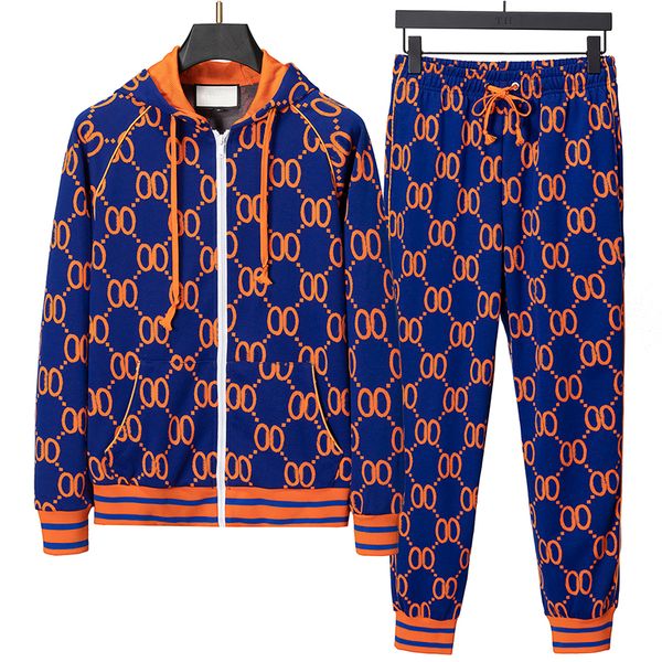 

mens tracksuit two pieces sets jackets long sleeves and pants with letters fashion style spring autumn outwear sports set jacket suits, Gray
