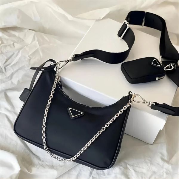 

designer bag luxurys handbag totes handbags prado 3 pieces bags crossbody hobo purses sale womens lady shoulder fashion wallet bag