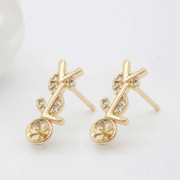 

Designer Earrings SL Luxury Top Y New Fashion 925 Silver Needle Inlaid Zircon for Women DIY Earrings Valentine's Day gifts high quality fashion Accessories Jewelry