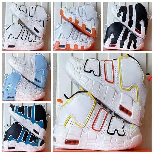 

casual shoes 2023 new basketball mens sneakers air more uptempos women designer shoe white trainers basket scarpe skate chaussures ladies, Black