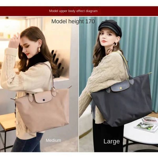 

evening bags fashion versatile large capacity one shoulder portable folding travel bag dumpling handheld women's shopping 230826