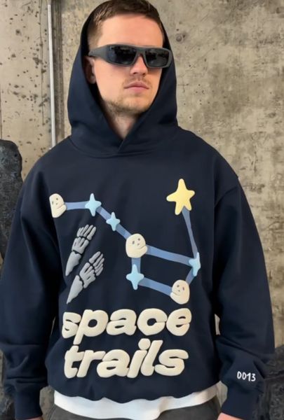 

mens hoodies sweatshirts dark blue space trails foam 3d hoodie loose and casual cotton liner sweatshirt women couples y2k clothes traf 23082, Black