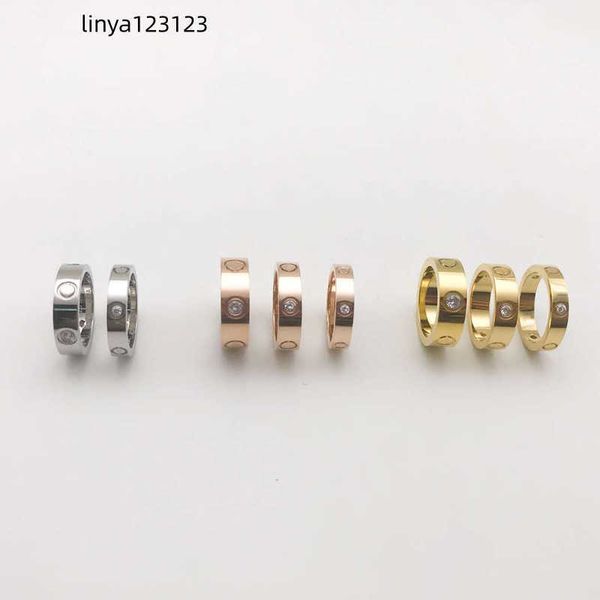

classic luxury love band ring fashion woman wedding rings 316l stainless steel designer jewelry, Silver