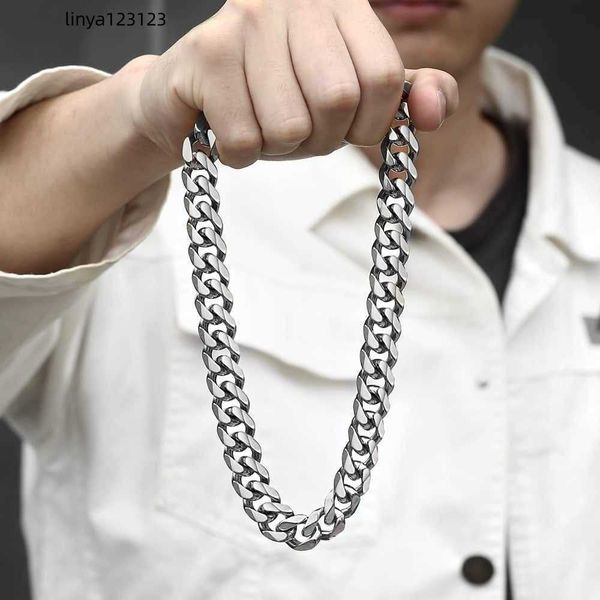 

3/5/7/9/11 mm wide men's 316l stainless steel silver cuban chain necklace fashion accessories hip hop punk jewelry 55-65cm