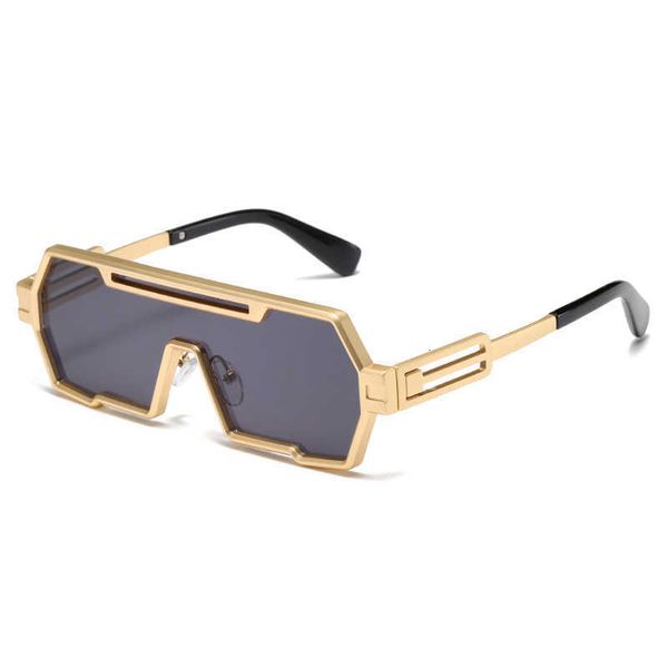 

fashion designer cool sunglasses 2267 metal box one piece sunglasses sports outdoor trend future hip hop men, Silver