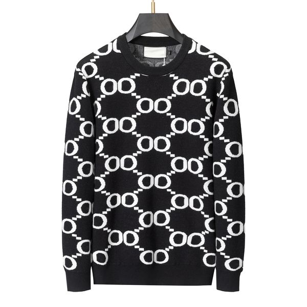 

sweater mens sweatshirt brand classic letters designer cardigan long sleeve ladies collar cotton, White;black