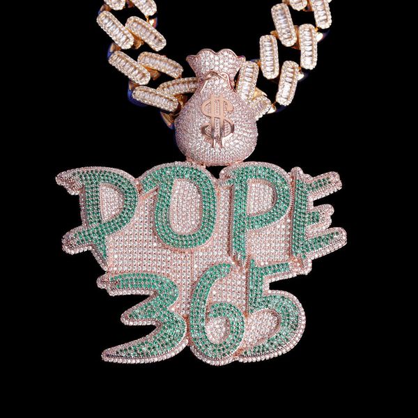 

sterling sier moissanite solid graphic customization letters and numbers name pendant, Silver